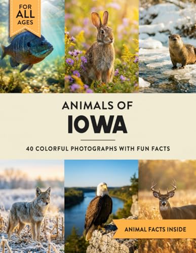 Animals of Iowa: Learn All About Hawkeye State Wildlife in a Fun Fact Picture Book for Kids and Adults