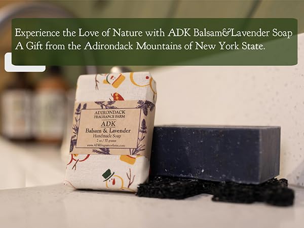 Miniatura 3 de Barra de jabón natural de bálsamo y lavanda de 2 onzas, a base de plantas, hecho con jabón orgánico, jabón vegano para hombres y mujeres, aceites