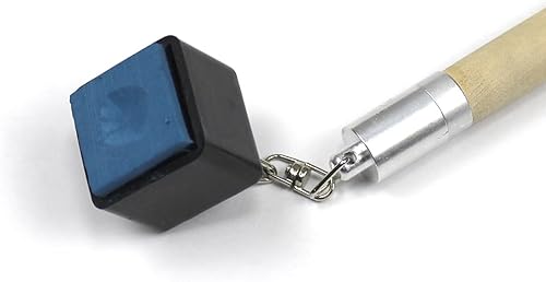Miniatura 10 de Scott Edward Soporte de tiza de billar 2 en 1 con tiza, herramienta de punta de taco de billar portátil, accesorios de taco de billar, herramienta