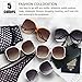 The Fresh Women's Oversized Square Jackie O Cat Eye Hybrid Butterfly Fashion Sunglasses - Exquisite Packaging (729901-Black, Gradient Grey)