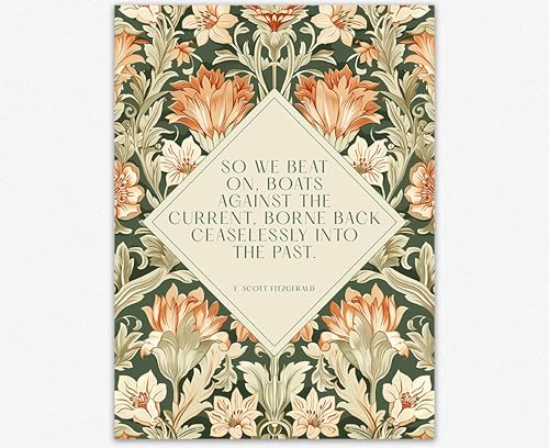 Affiche F. Scott Fitzgerald poésie murale rétro Wallbuddy