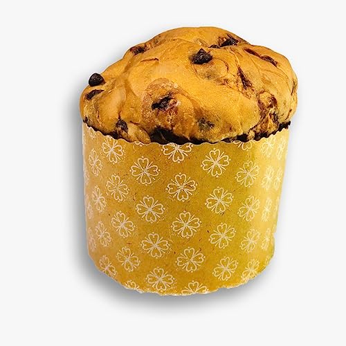 Kit 100 Forma Forneavel para Panetone de 100g, 250g e 500g, pacote com 100 unid, Embala Cristal (500