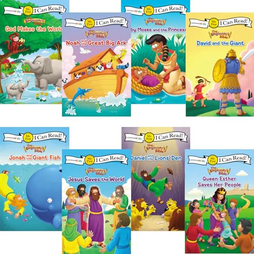 My First I Can Read, Beginner Bible Set: God Makes the World, Noah and the Great Big Ark, Jonah and the Giant Fish, Daniel and the Lions Den and More