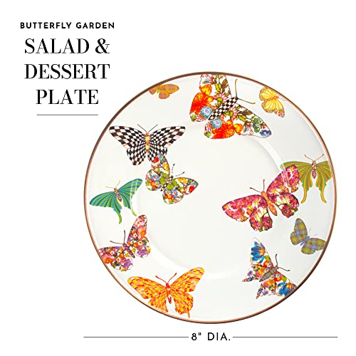 Mackenzie-Childs Butterfly Garden Salad And Dessert Plate, 8-Inch Serving Plate #TOP3