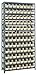 Quantum Storage 1275-101IV Steel Shelving Unit with 4" Shelf Bins, 12" D x 36" W x 75" H, Ivory