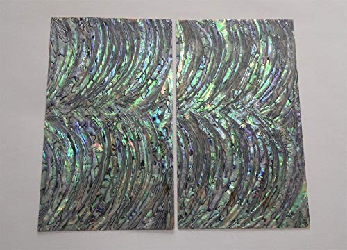 PAUA RIM (Sword) abalone shell inlay veneer 9.5 x 5.5 x 0.006 inch