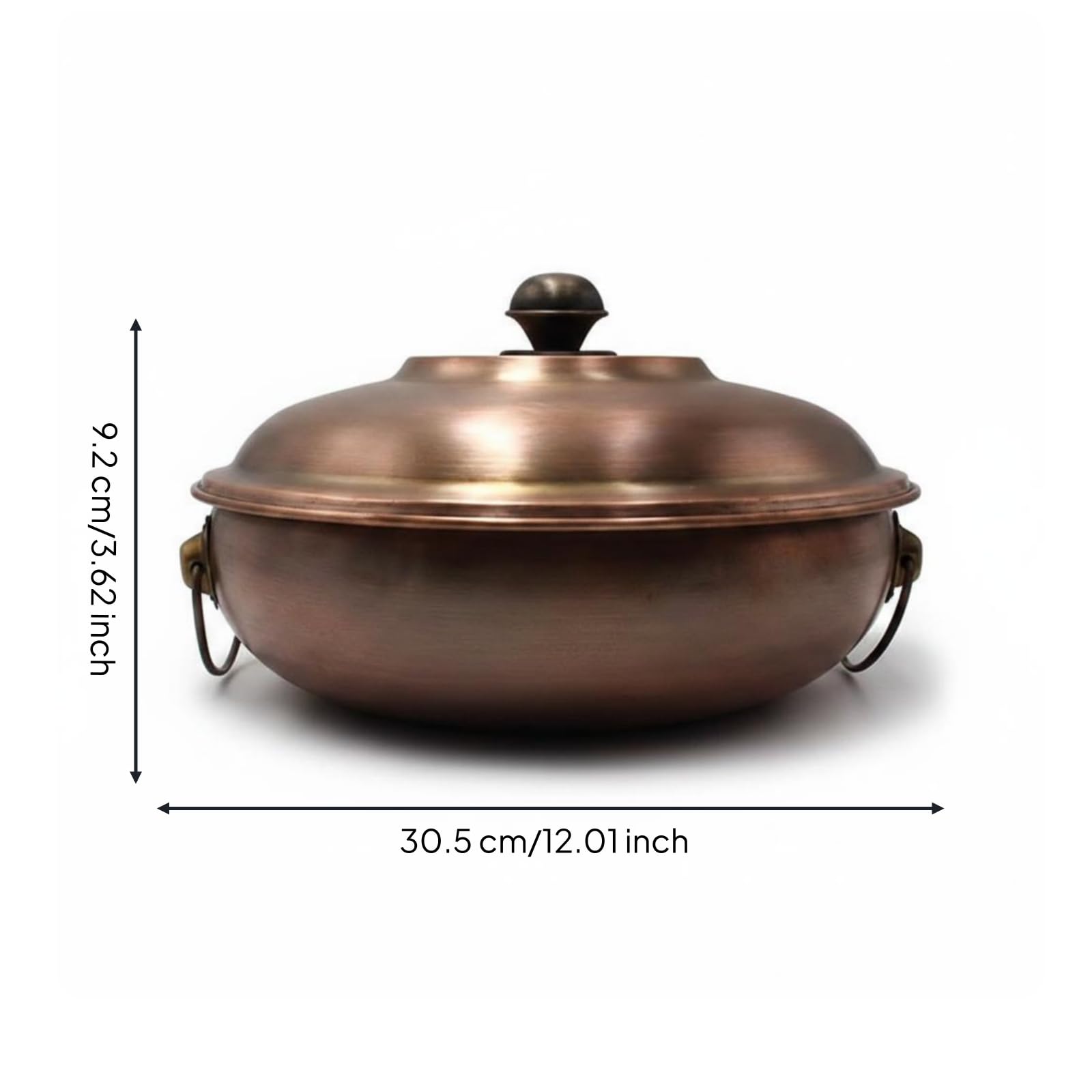 Fornello Elettrico per Pentola in Rame con Divisorio Doppio per per Pranzi di Gruppo E Servizio Continuo con, 5-7 Persone, Style to 2