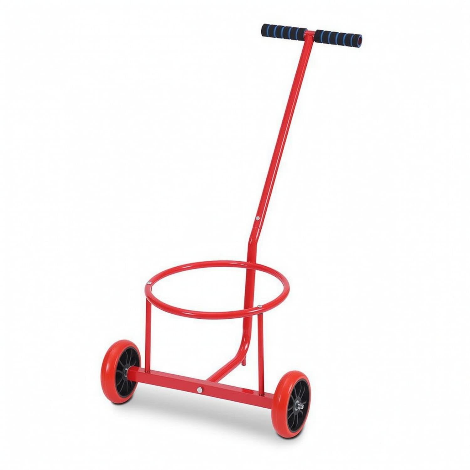 Open-Frame Hand-Pulled Cart Manual Two-Wheel Cart Heavy-Duty Dolly Portable for Gardeners, Farmers, Garden, Yard, Farm, Red 14 Wheel-picture-19