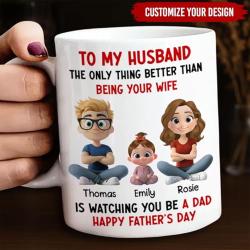 Taza personalizada para papá Wrappiness 11 oz miniatura 6
