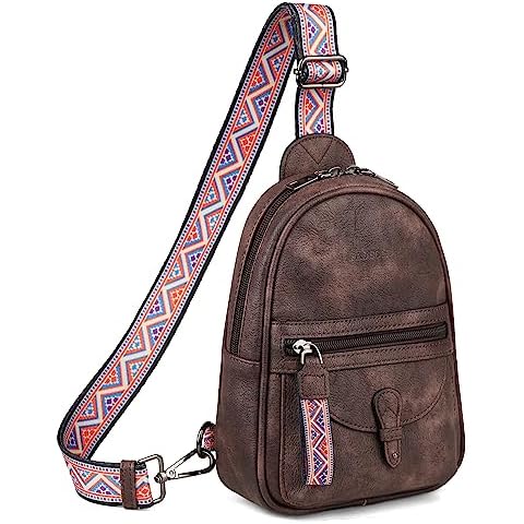 FADEON Small Sling Bag for Women - Mini Crossbody Bag - Designer Sling Purse Cute PU Leather Shoulder Bags Cover