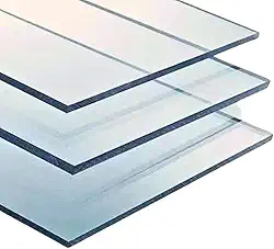 Chapa Placa Policarbonato Compacto Cristal 2mm 50x100cm Proteção UV - Pergolado - Proteção Máquinas - Decoração - Segurança - Anti Impacto 500x1000mm | 0,50 m x 1,0m