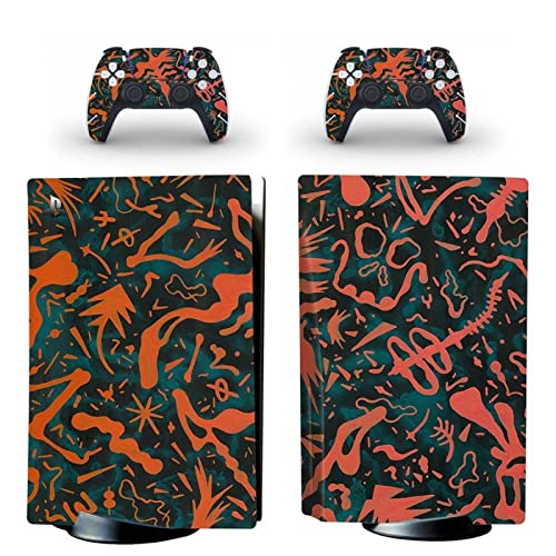 Sin burbujas Y Sin Espuma Para PS5 Skin Disc Edition Anime Console Controller Vinyl Cover Skins Wraps Para PS 5 Version(9616)(4)