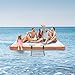 VEVOR Inflatable Dock, 8x5FT Water Float Mat, Non-Slip Surface, with A Carry Bag & Removable Ladder, Ideal for Pool, Beach, and Ocean