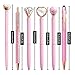 YOXMJDB Pink Pens for Women, 6 Pcs Cute Pens Ballpoint Pen Bulk, 1.0mm Medium Point Black Ink, Office and School Supplies Fancy Nice Pen Gifts for Girls Nurse Teacher (Pink)