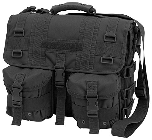 Code Alpha Tactical Gear Tactical Messenger Attache, Black, 14in
