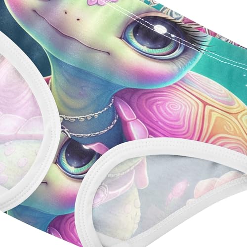Colorful Toddlers Underwear Floral 2t Cotton Cute Panties Girl Cute Pastel Rainbow Turtle Underpants Briefs4