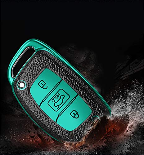 ontto Autosleutel hoes cover voor Hyundai IX20 IX30 IX35 I10 I40 Tucson Santa Fe Ioniq Kona Accent YC Sonata sleutelhoes… - Image 6