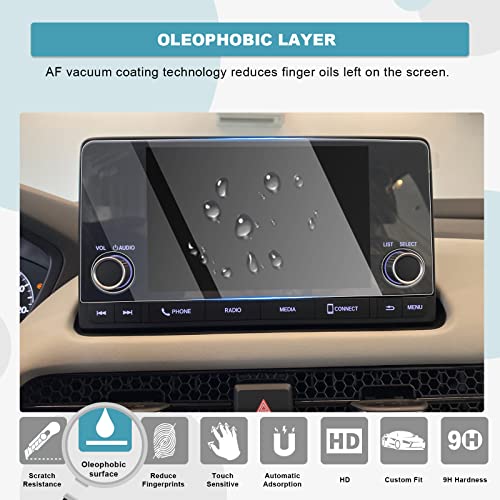 Image of CDEFG for 2023 2024 2025 CR-V Screen Protector 2024 2025 CRV Pilot HR-V Civic Integra 7-inch Screen Protector Tempered Glass Screen Guard 2025 CRV Screen Cover 2025 2024 CR-V Accessory