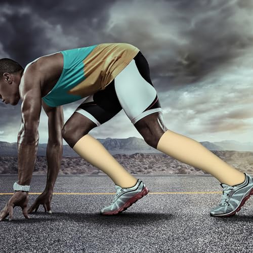 Image of QUXIANG Copper Compression Socks for Women & Men Circulation (8 Pairs) - Best for Running Athletic Cycling - 15-20 mmHg