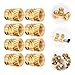 Zerodeko 100pcs M3x4.6x5.69 Knurled Brass Threaded Heat-Resistant Insert Nuts for 3D Printer Embedment, Industrial Heat Set Thread Nuts for Precision Assembly