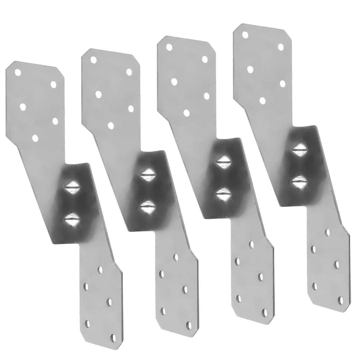 ANCLLO Strong-Tie Galvanized Steel Heavy Duty Hurricane Tie, Hurricane Straps Trusses/Rafters Ties