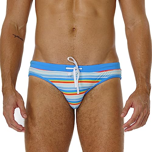 Firottii Mens Swim Briefs Bikini Sexy Swimsuit Bathing Suit Swim Brief For Men (Blue Xl) #TOP4