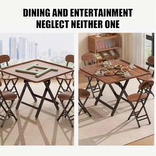 Table de jeu pliable pour 4 personnes idéale pour petits espaces - 7