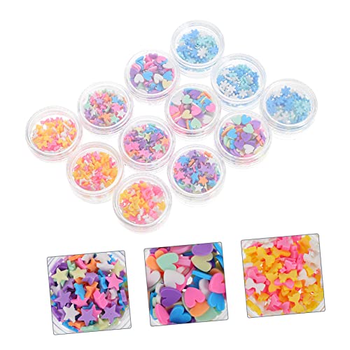 minkissy 36 Caixas Acessórios DIY Fatias De Arte De Unhas Kit De Capa De Telefone DIY Brilhos De Art