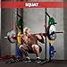 RUNFREELY Power Rack Squat Rack for Home Gym, 1000LBS Power Cage Half Rack with Pull Up Bar,Safety Bar and Landmine,Gym Rack for Weight Lifting, Bench Press and Squat