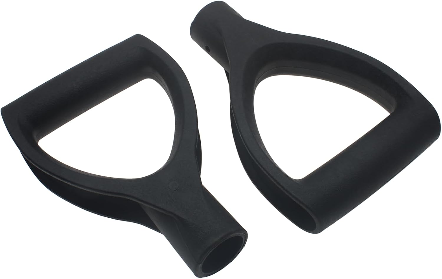 2PCS D Shaped Plastic Grip 32mm/1.26" Inner Diameter Replacement Shovel Handle Black Garden Accessories for Garden Shovel and Camp Shovel