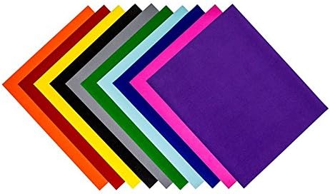 Expressions Vinyl - 12in. x 15in. Stripflock Heat Transfer Vinyl Collection (12 Piece Set)