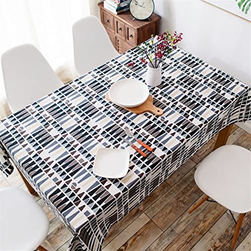 Nappe de style géométrique antitache et lavable pour protéger la table de cuisine - 4
