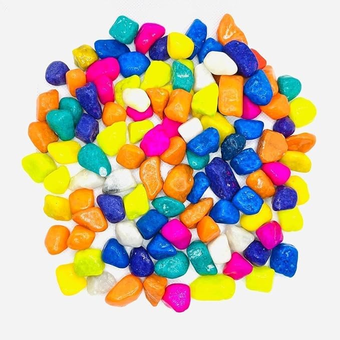 Image of BKD 1Kg Multi Colored Pebbles /Gravels /Stone Pebbles for Gardening & All Purpose Pack