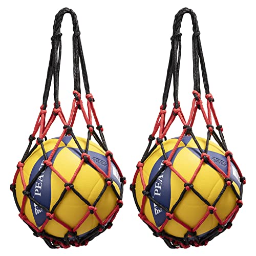 DoGeek Bolso Balon 1Pcs / 2Pcs Net Bolsas Balones Negro para Baloncesto Voleibol Fútbol Cover