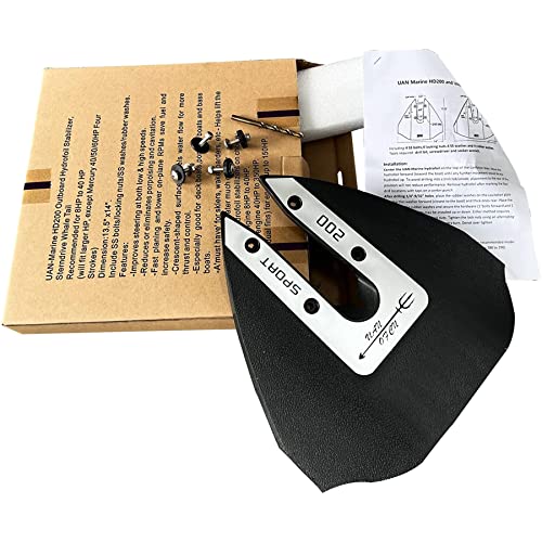 Uanofcn Fo2002 Marine Boat Hydrofoil Stabilizer Kit For 8 Hp - 40 Hp Outboard And Stern Drive Motor Engines With Whale Tail Style Sport 200 #TOP2