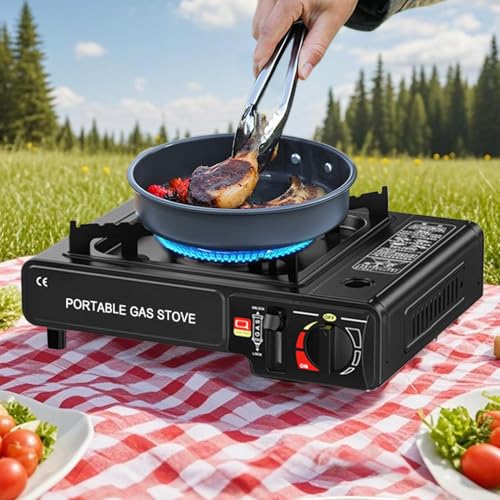 Réchaud à air de camping compact avec poêle légère de cuisine - 4