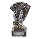 Material: Metall Baoblaze Metall Poker Trophäe / Pokale - Silber
