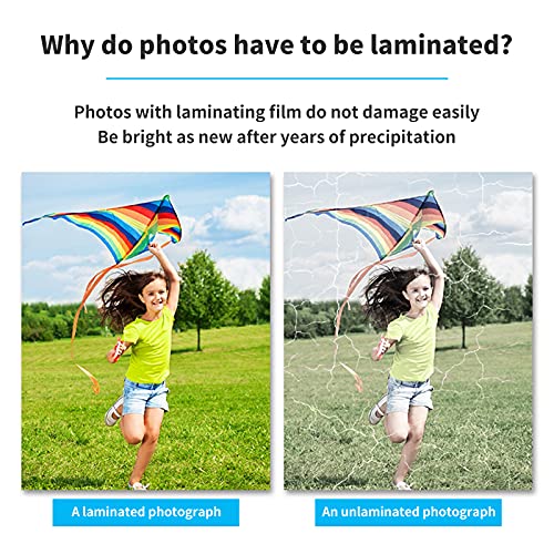 NBEADS 150 Stück 5 Größen Foto Heiß Laminierfolien, Transparent Laminierbeutel Folie Fotoschutzfolien Heiße Laminatbeutel Blätter für versiegelte Foto Karte Unterlagen Visitenkarten