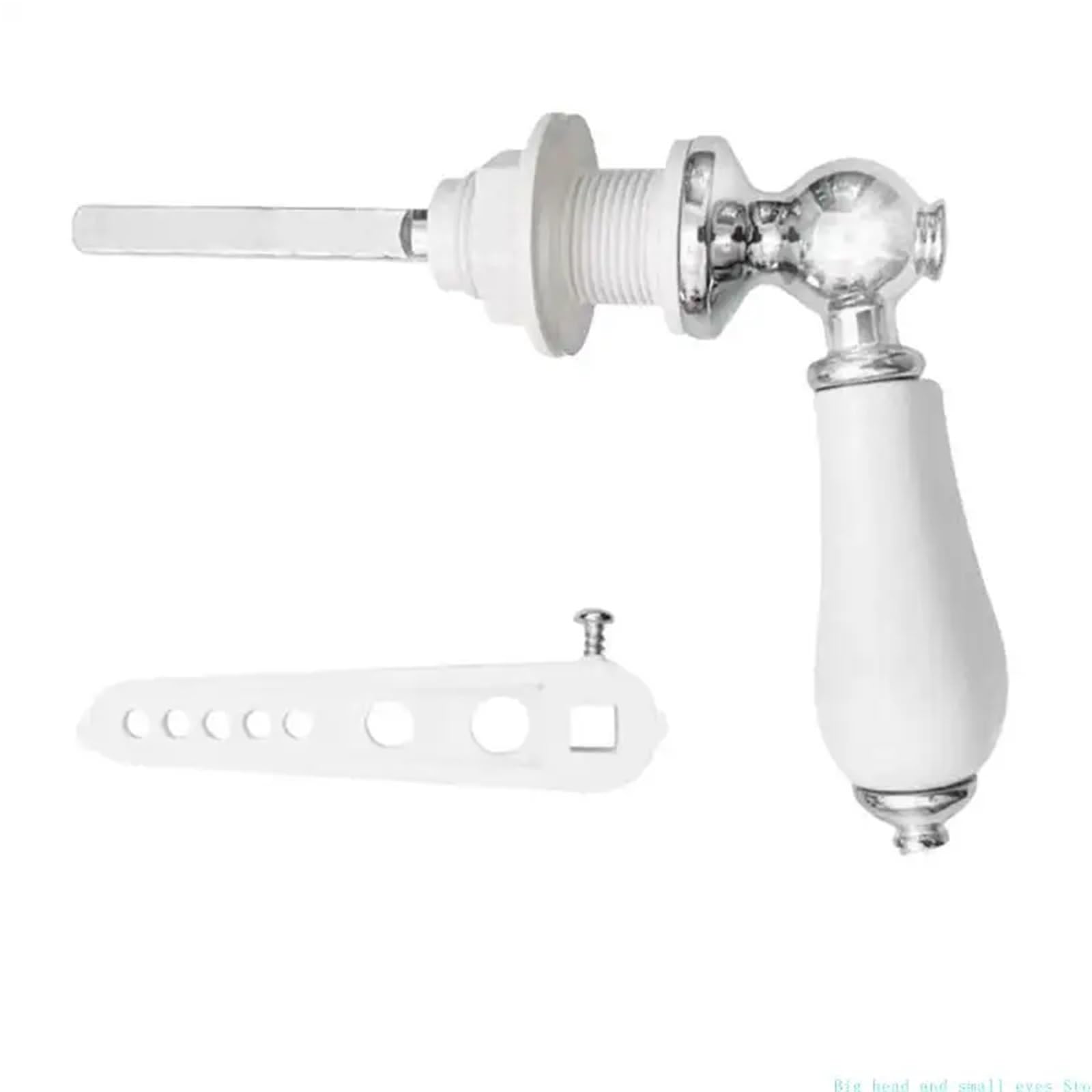 Mlyvax 1set Toilet Lever Replacement Toilet Handle Flush Lever Ceramic Toilets Flush Handle Toilets Handles Flush Rod Replacement Ceramic Pull Handles