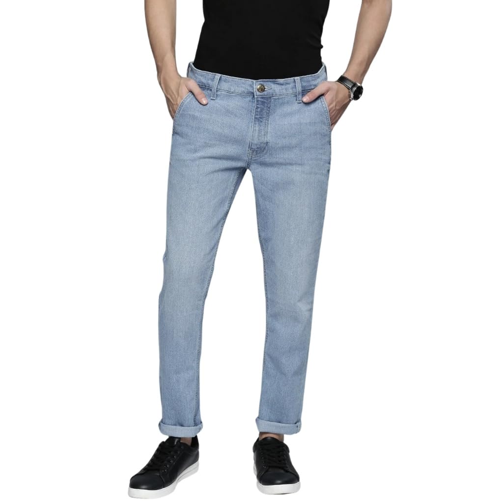 the indian garage co Men's Slim Fit Mid Rise Jeans-picture-45