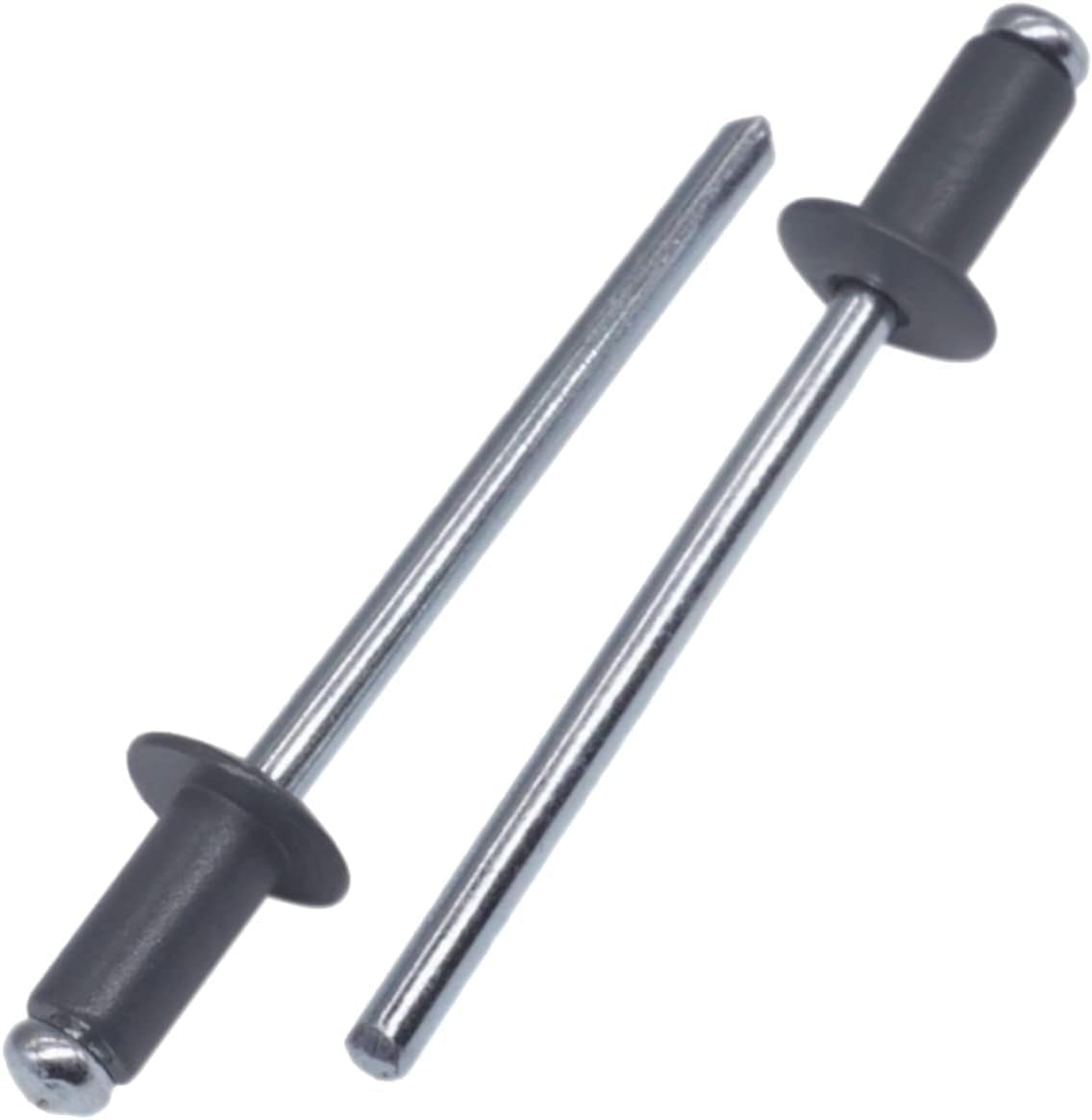 (Pack of 500) Painted Blind Rivets 1/8" x 15/32" (3.2 x 12 mm), Aluminium Blind Rivets, DIN 7337, Dome Head, Steel Mandrel, Pop Rivets, Chrome Green RAL 6020