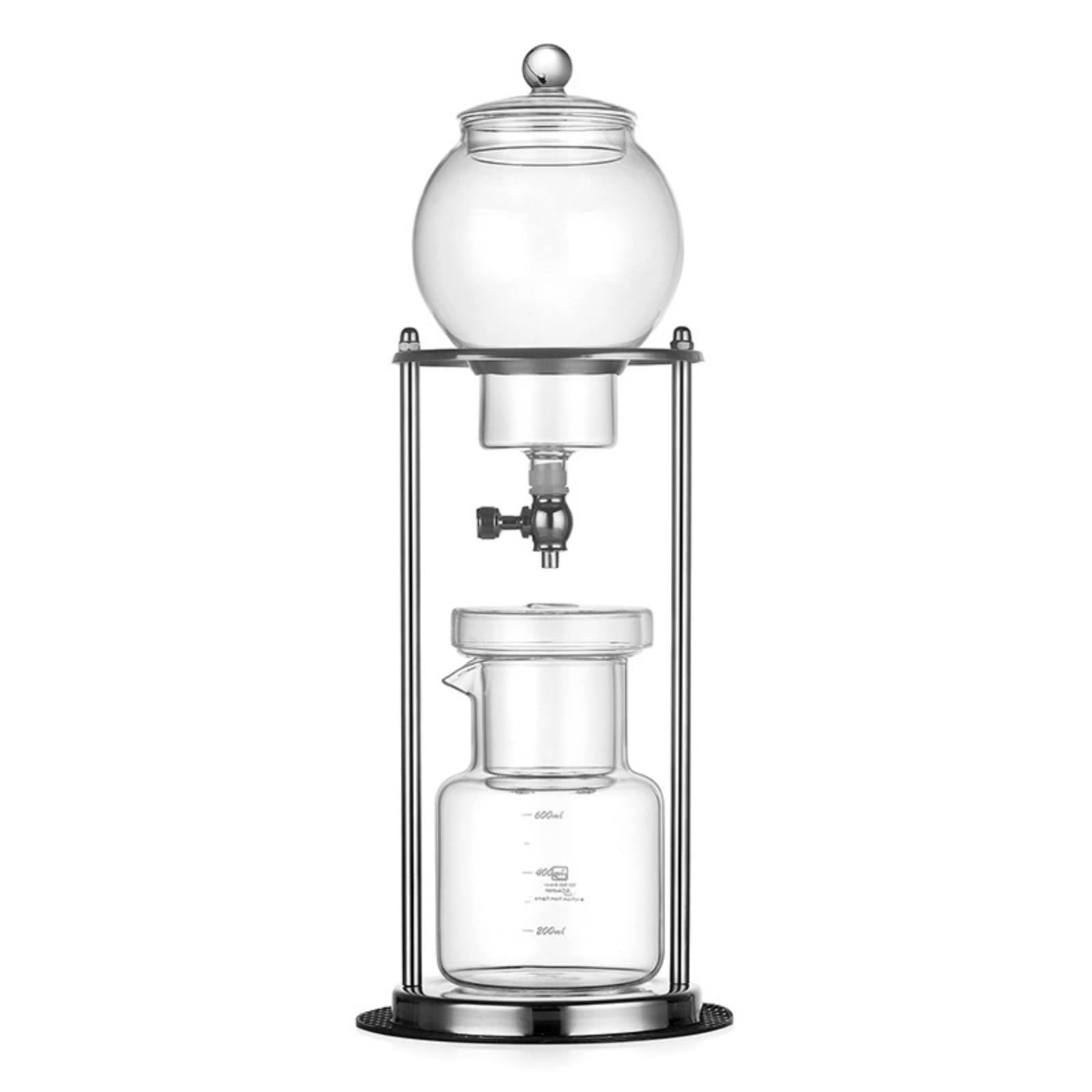 Cold Brew Ice Drop Coffee Pot Ręczne naczynia do parzenia z precyzyjną kontrolą przepływu warstwowa filtracja zestaw ociekowy ze szkła borokrzemowego