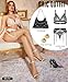 RSLOVE Thigh High Stockings for Women – Sheer Stay Up Pantyhose with Stripe Top & Anti-Slip Silicone Sexy Hosiery One Size Nude