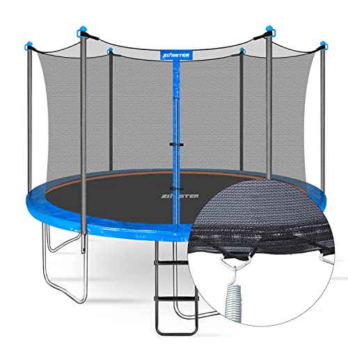 image for Zoomster 12FT Trampoline Net with Enclosure Pole Cap, Trampoline Repla