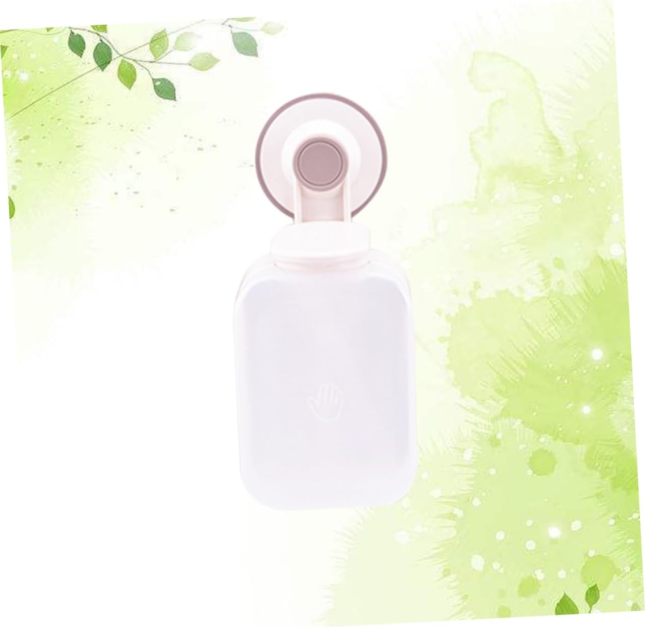 PRETYZOOM Foaming Soap Dispenser Suction Cup Hooks Wall Mounted Liquid Soap Dispenser for Bathroom Sink Shower Bath