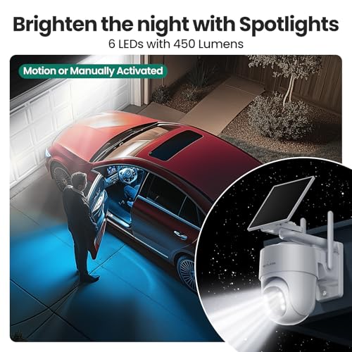 undefined SOLIOM- 5MP Security Cameras Wireless Outdoor, No Subscription,2-Cam Pack, Solar Powered Home Security Camera with 360° Auto Tracking, Pan & Tilt, 3K Color Night Vision,5G & 2.4G Router Compatible の商品画像 8
