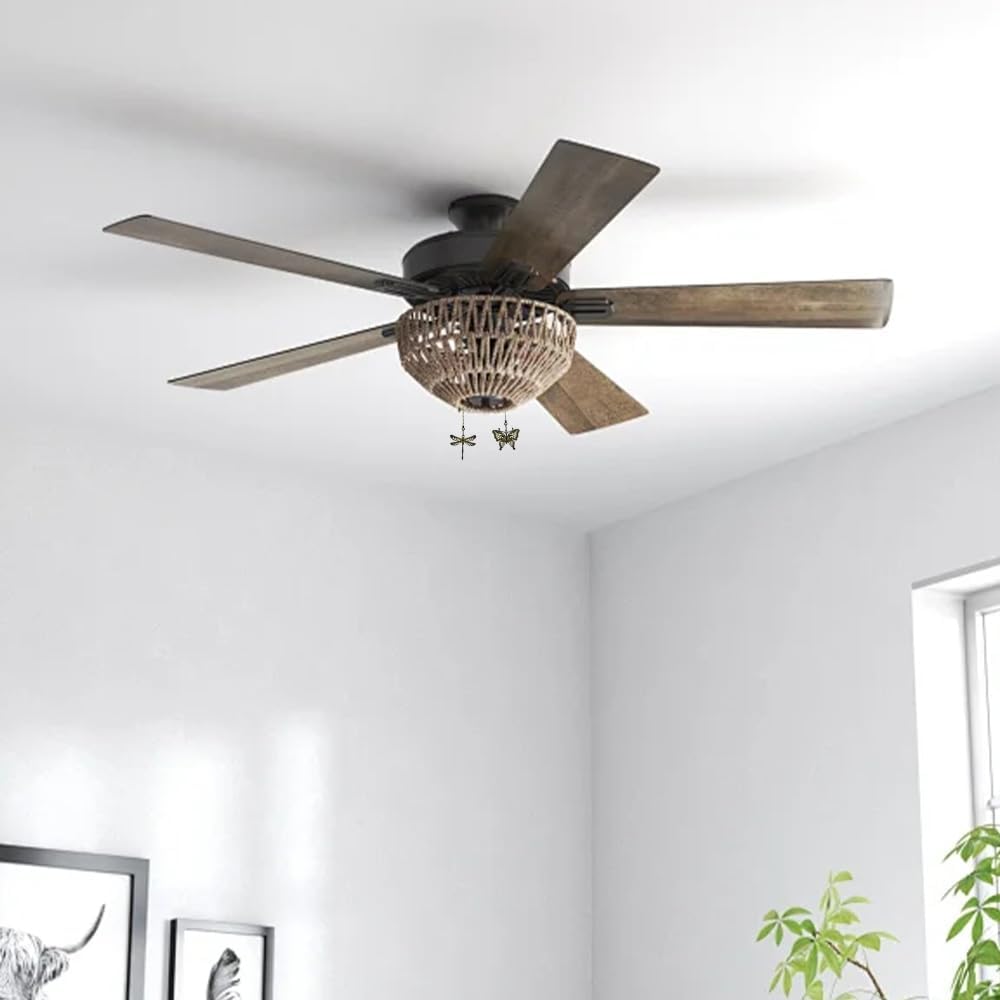 2 Pieces Bronze Ceiling Fan Pull Chains,12 Inch Dragonfly and Butterfly Decor,Pull Chain Extension for Ceiling Light Lamp Fan,Pull Chains for Ceiling Fans and Lights,Ceiling Fan Pull Chain Ornament - Image 5