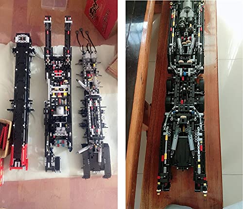 ZJLA Technischer Liebherr LTM 11200 Kran 1:20 große Bausteine RC Mobilkran Bauset, 7986 Bausteine und 8 Motoren MOC… – Bild 5