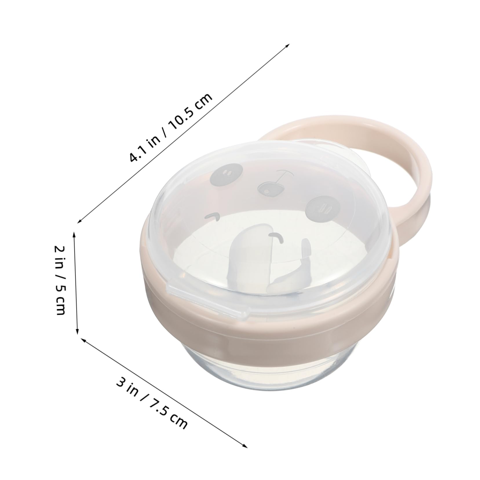 IWOWHERO 2pc Travel Pacifier Holder Case Newborn Pacifier Container Compatible Portable Durable