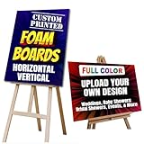 Custom Foam Board Poster Sign, Personalized Printed Full Color Foamcore Display, Lightweight Signage for Events, Business, Weddings, Baby Shower, Announcements (24x36 Inches)